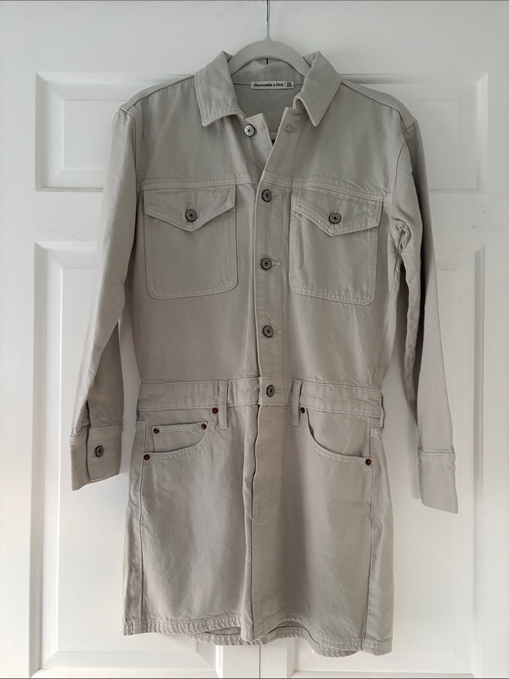 Abercrombie & Fitch Light Beige Jean dress